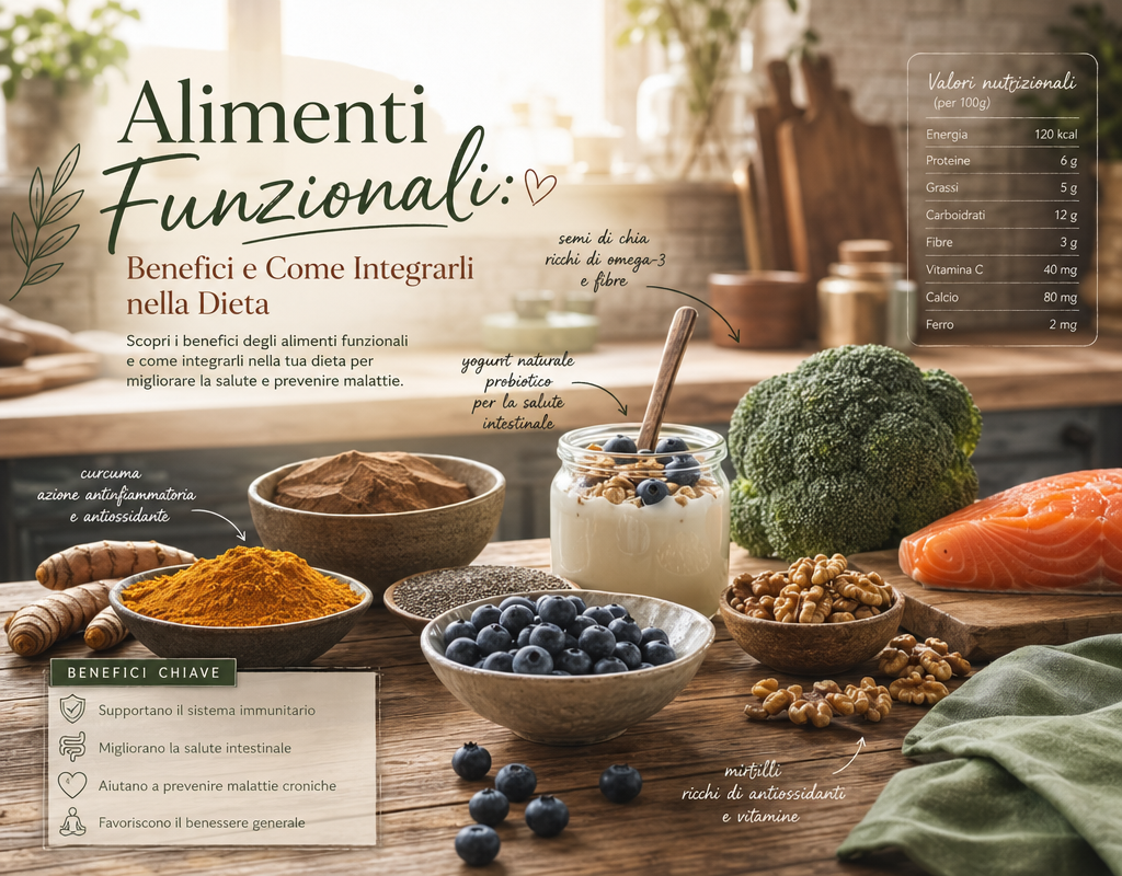 Alimenti Funzionali – Benefici e Come Integrarli nella Dieta