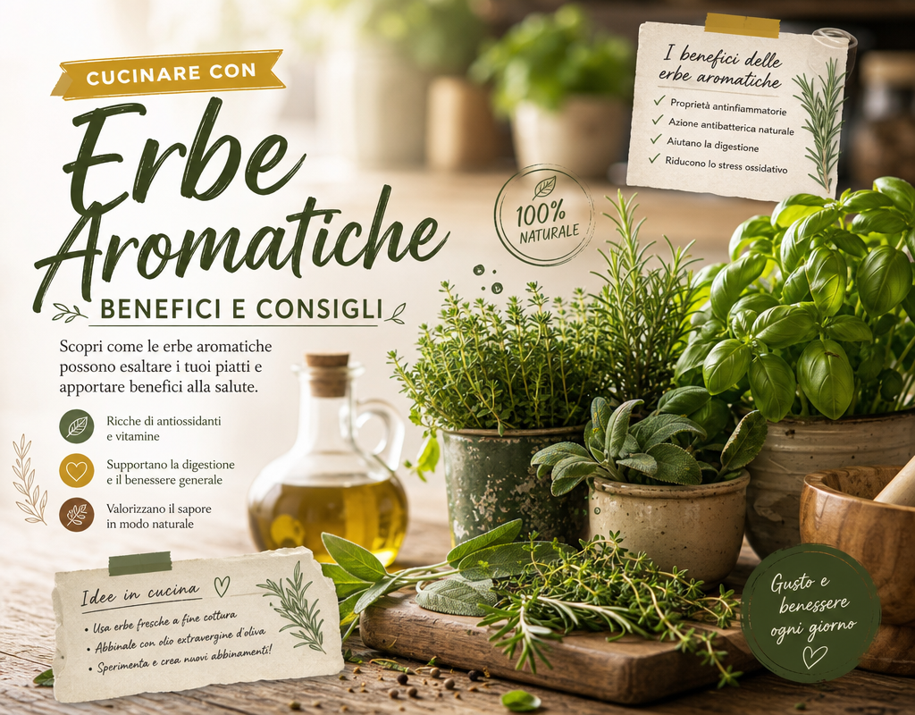 Cucinare con Erbe Aromatiche: Benefici e Consigli