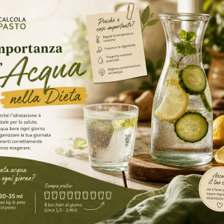 L’Importanza dell’Acqua nella Dieta: Quanto e Come Bere