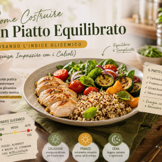 Come Costruire un Piatto Equilibrato Usando l’Indice Glicemico (senza Impazzire con i Calcoli)