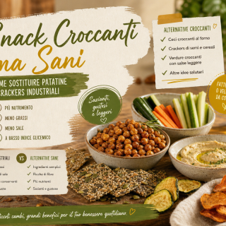 Snack Croccanti ma Sani: Come Sostituire Patatine e Crackers Industriali