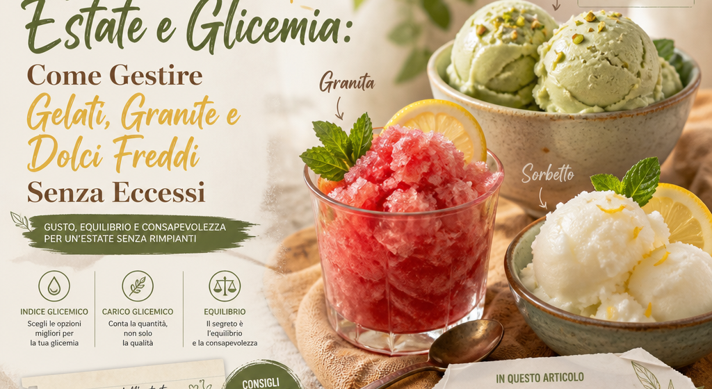 Estate e Glicemia: Come Gestire Gelati, Granite e Dolci Freddi Senza Eccessi