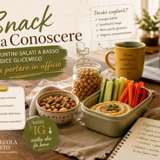 Snack da Conoscere: Spuntini Salati a Basso Indice Glicemico da Portare in Ufficio