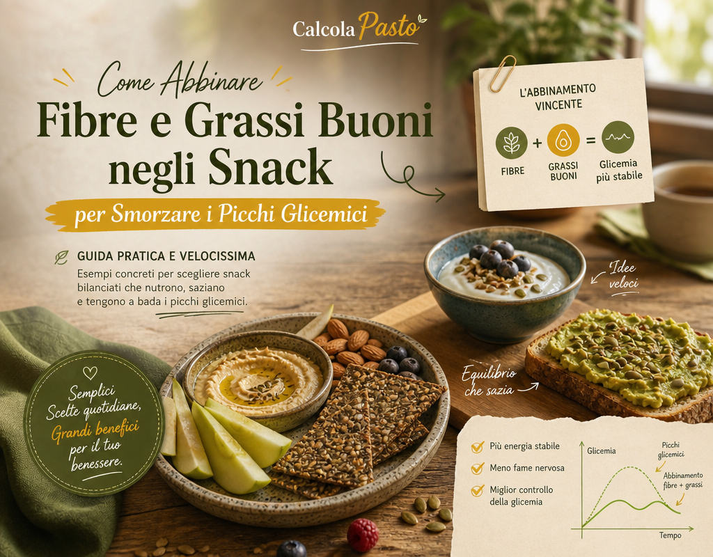Come Abbinare Fibre e Grassi Buoni negli Snack per Smorzare i Picchi Glicemici